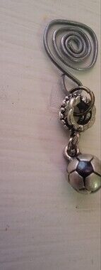 Handmade Charm For Teabag -soccer-